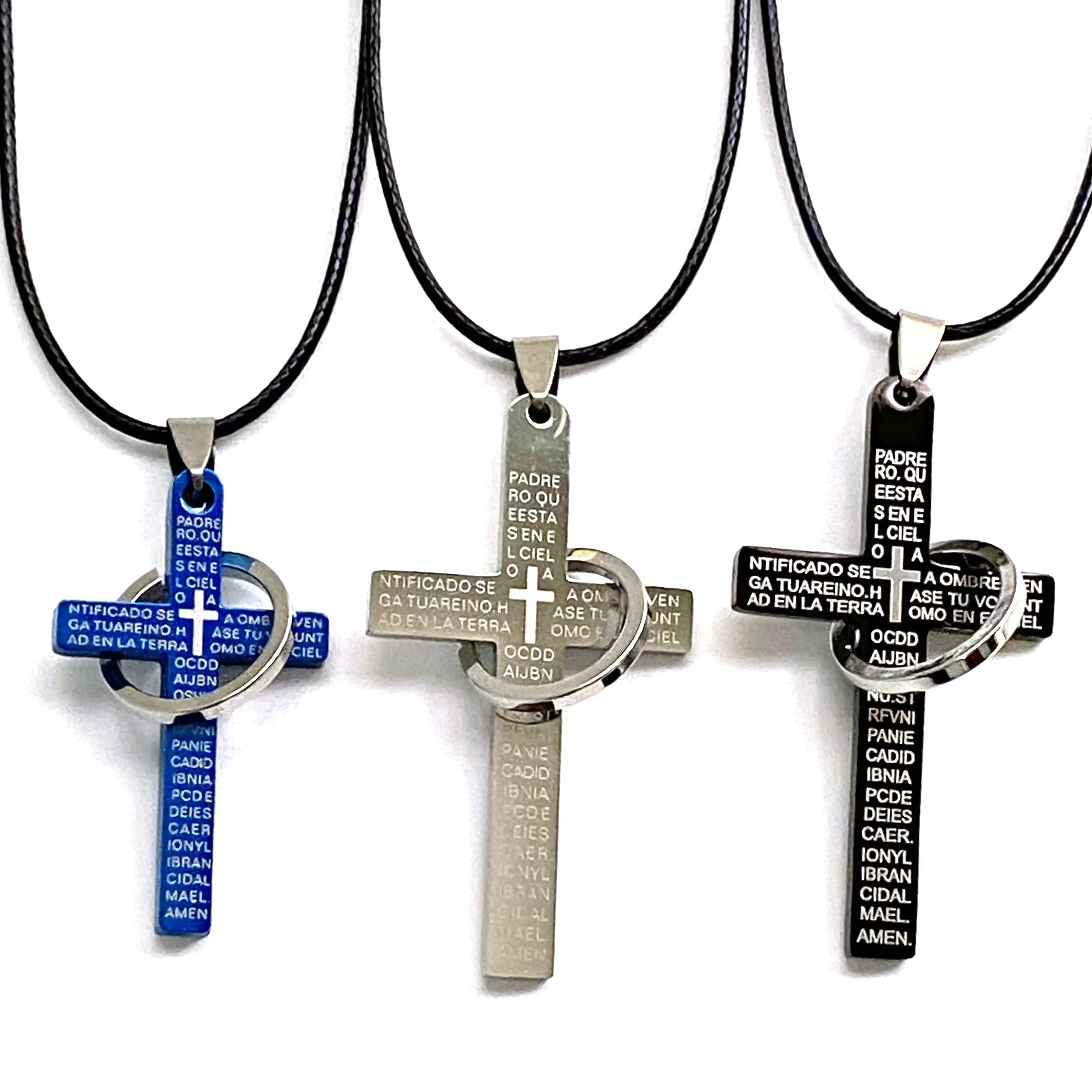 Bvlgari Tondo Cross Pendant Necklace Stainless Steel With 18k Yellow